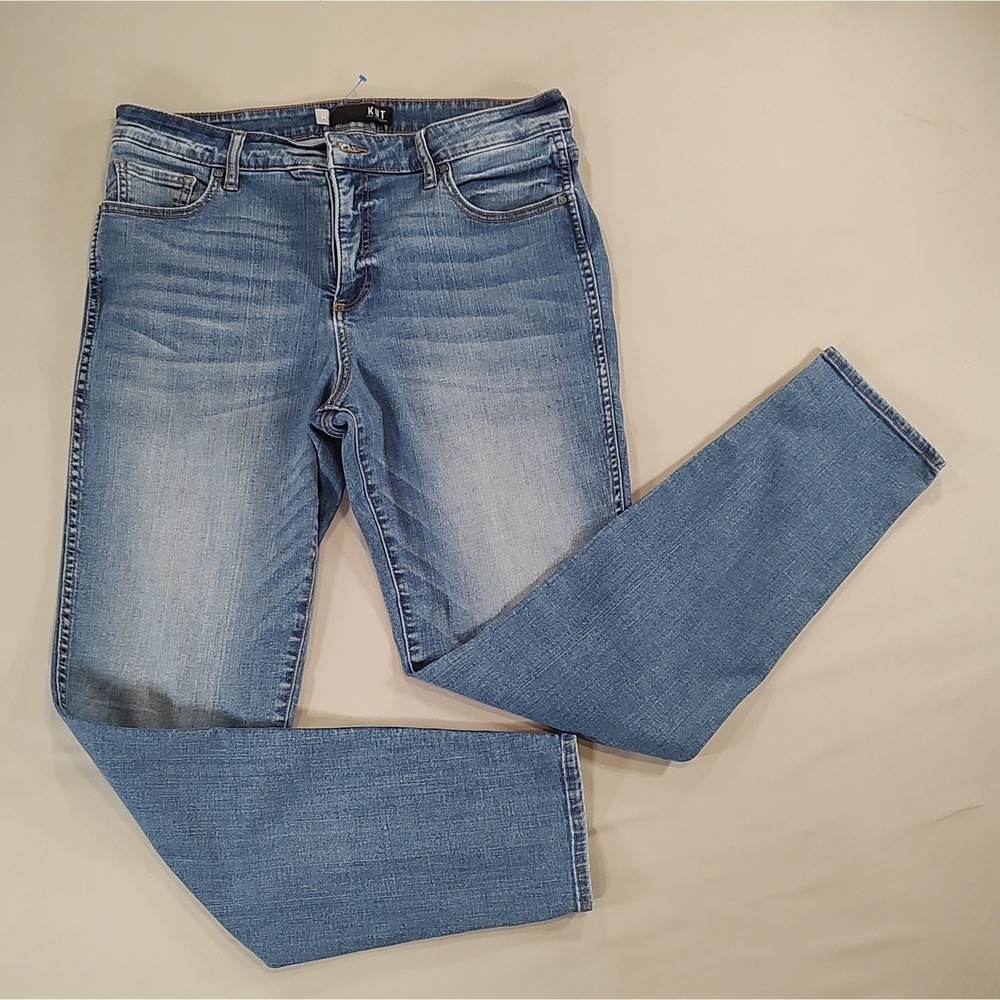 Kut From The Kloth Womens Diana Fab Ab Skinny Jeans Blue Dark Wash Size 14